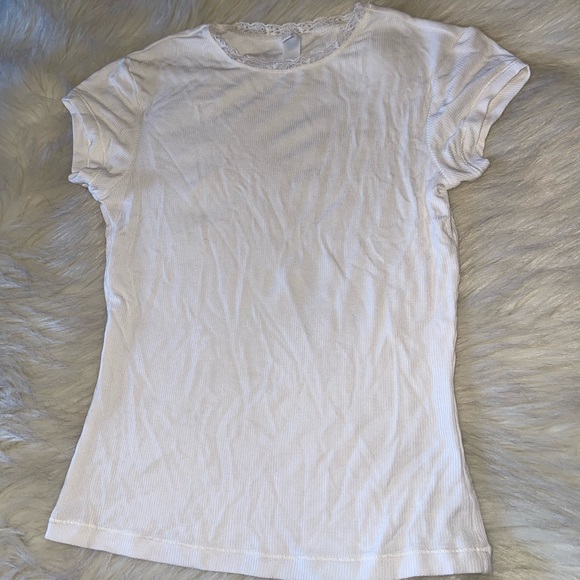 SKIMS Tops - SKIMS Soft Lounge Lace T-Shirt Color Marble